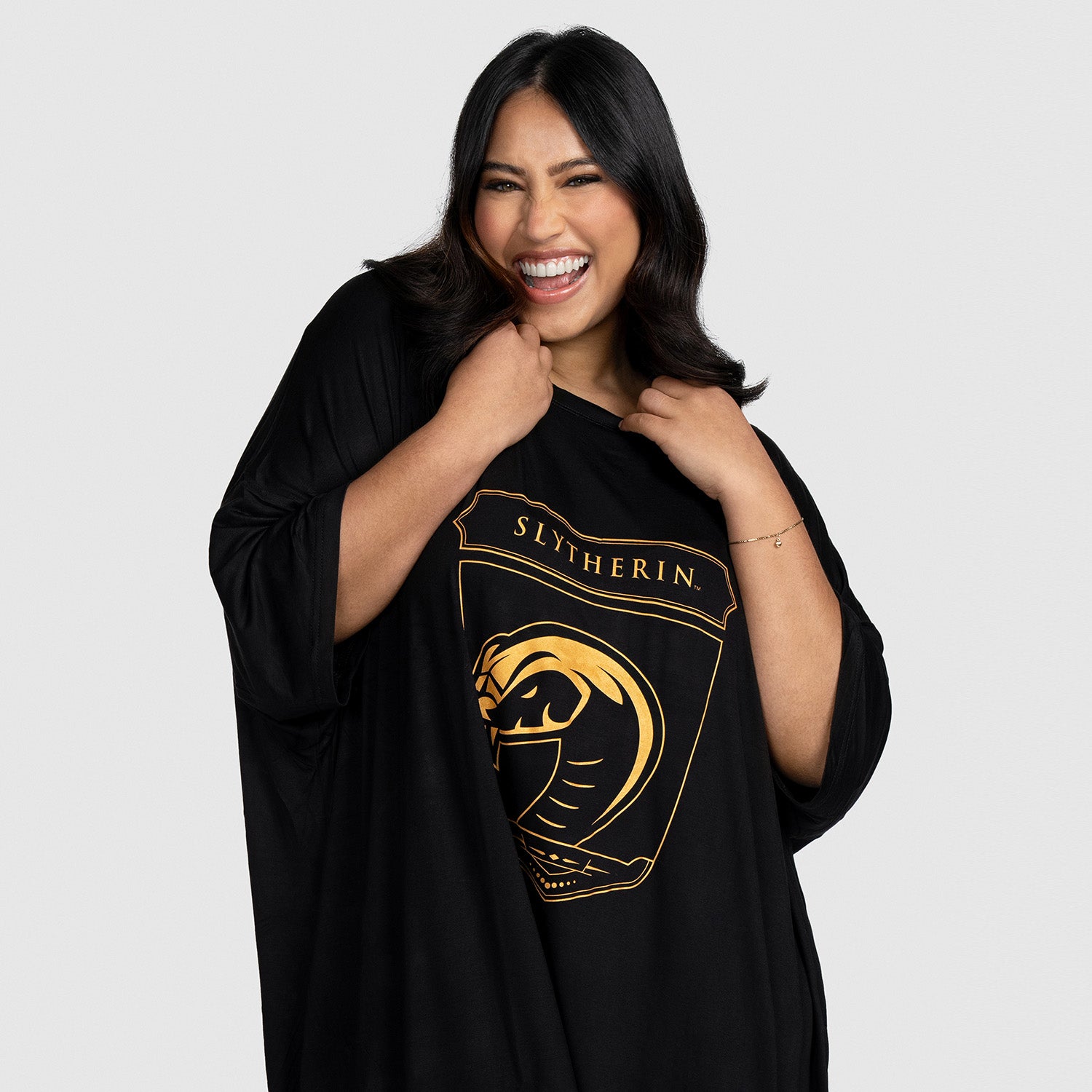 Harry Potter Slytherin Gold Oodie Sleep Tee