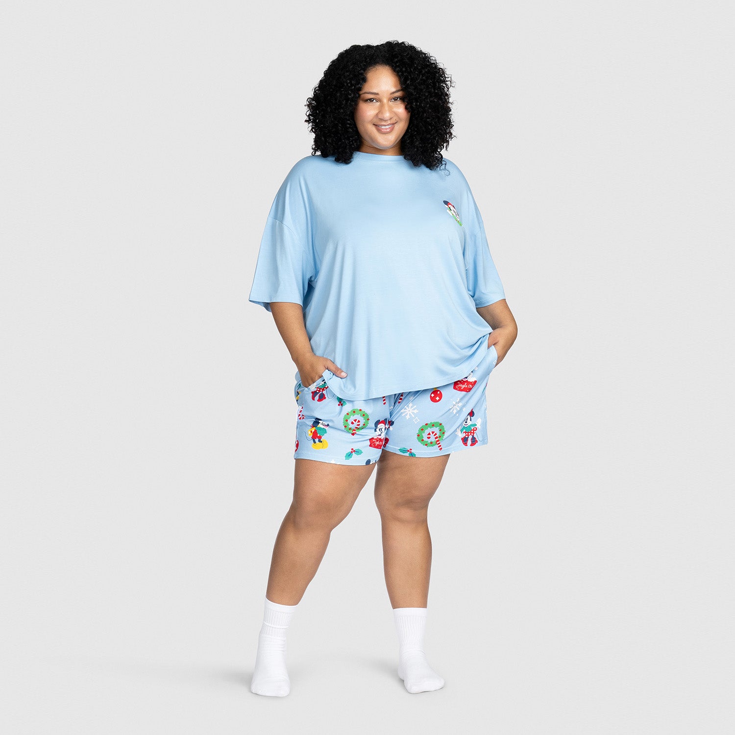 Mickey Mouse Christmas Unisex Short PJ Set