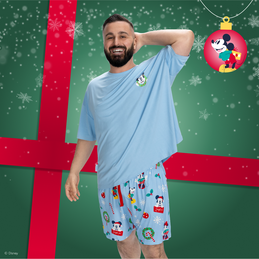 Mickey Mouse Christmas Unisex Short PJ Set