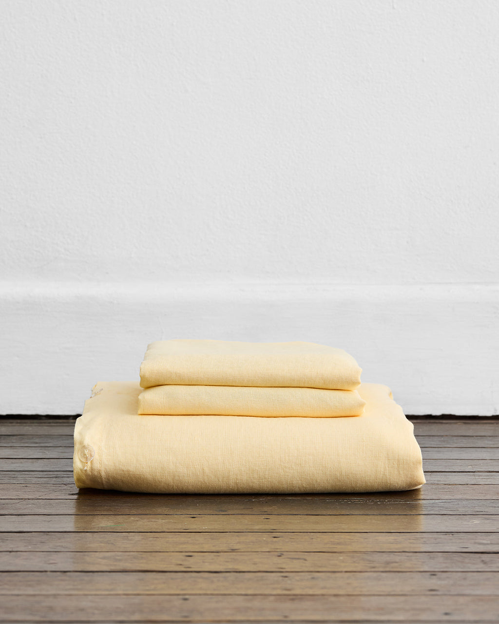 Limoncello 100% French Flax Linen Duvet Cover Set